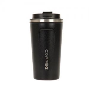 Stainless steel vacuum insulated coffee mug with leakproof lid