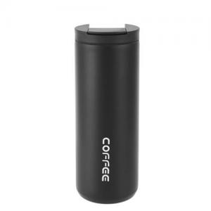 Stainless steel vacuum insulated coffee mug with lid