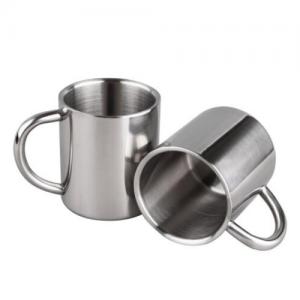 Stainless Steel Double Wall Coffee Mug With Handle