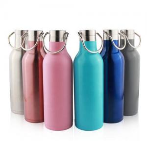 17oz insulated stainless steel water bottle with handle