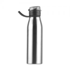 Portable single wall stainless steel water bottle