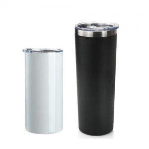 16oz and 20oz double wall insulated stainless steel slim tumbler