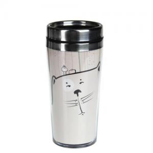 16 Ounce Double Wall Insulated Photo Coffee Travel Tumbler