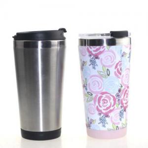 Custom Insulated 16 oz Double Wall Stainless Steel Tumbler Coffee Travel Mugs