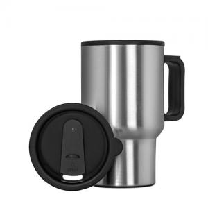 14oz classical double wall travel coffee mug with handle